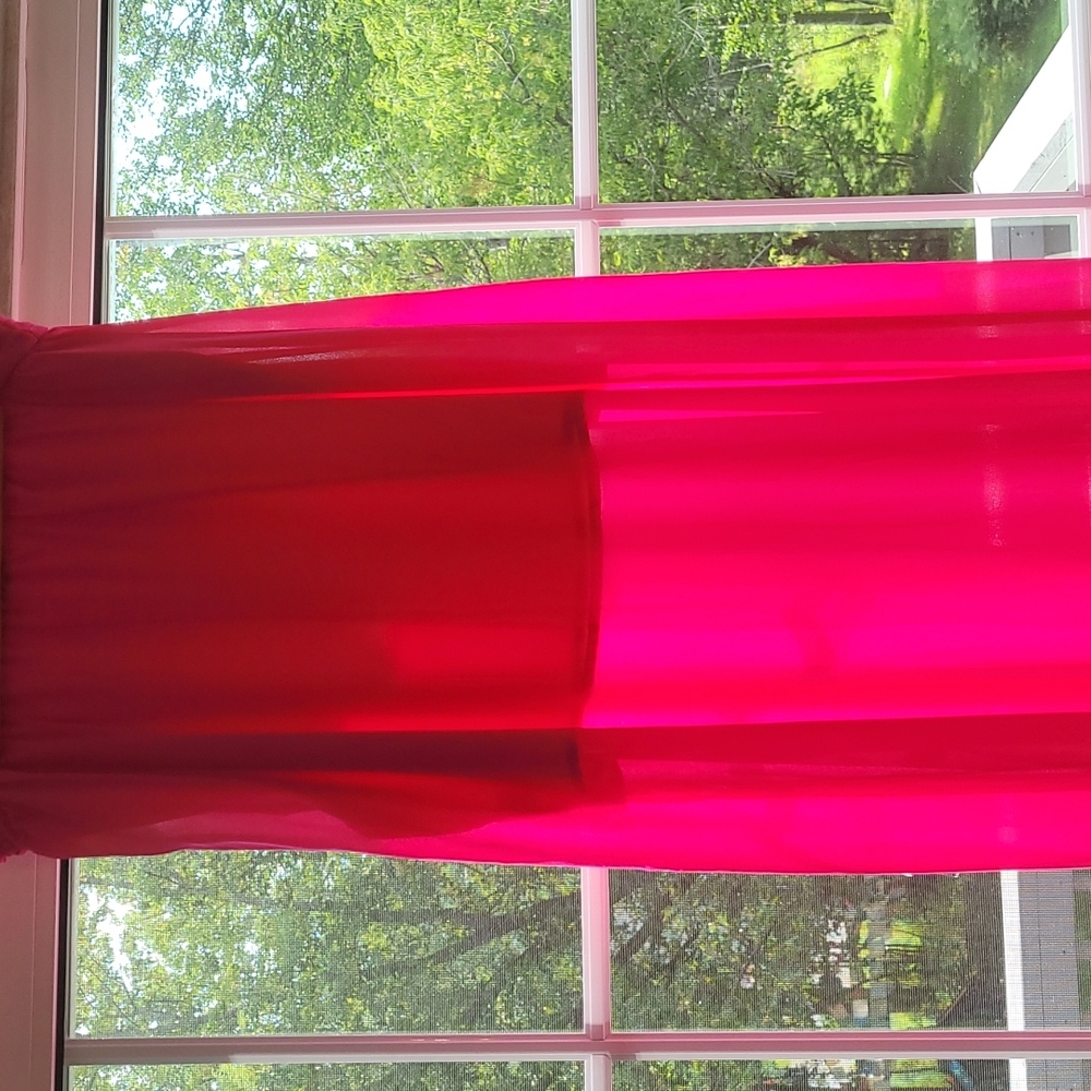 Flowy Hot Pink Maxi Skirt